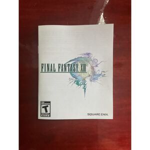 Final Fantasy 13 PS3 Manual Only